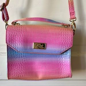 Betsey Johnson Rainbow Cross Body Purse